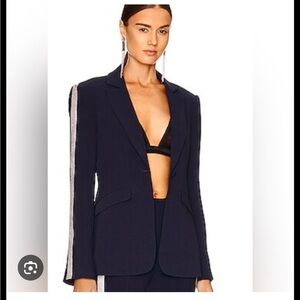 Rhinestone Kayden Blazer in Navy Cinq a Sept